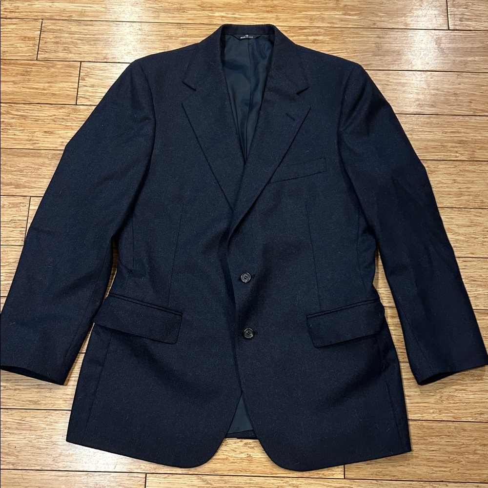 Vintage Polo University Club Ralph Lauren Navy Blazer Ivy League Wool 42R